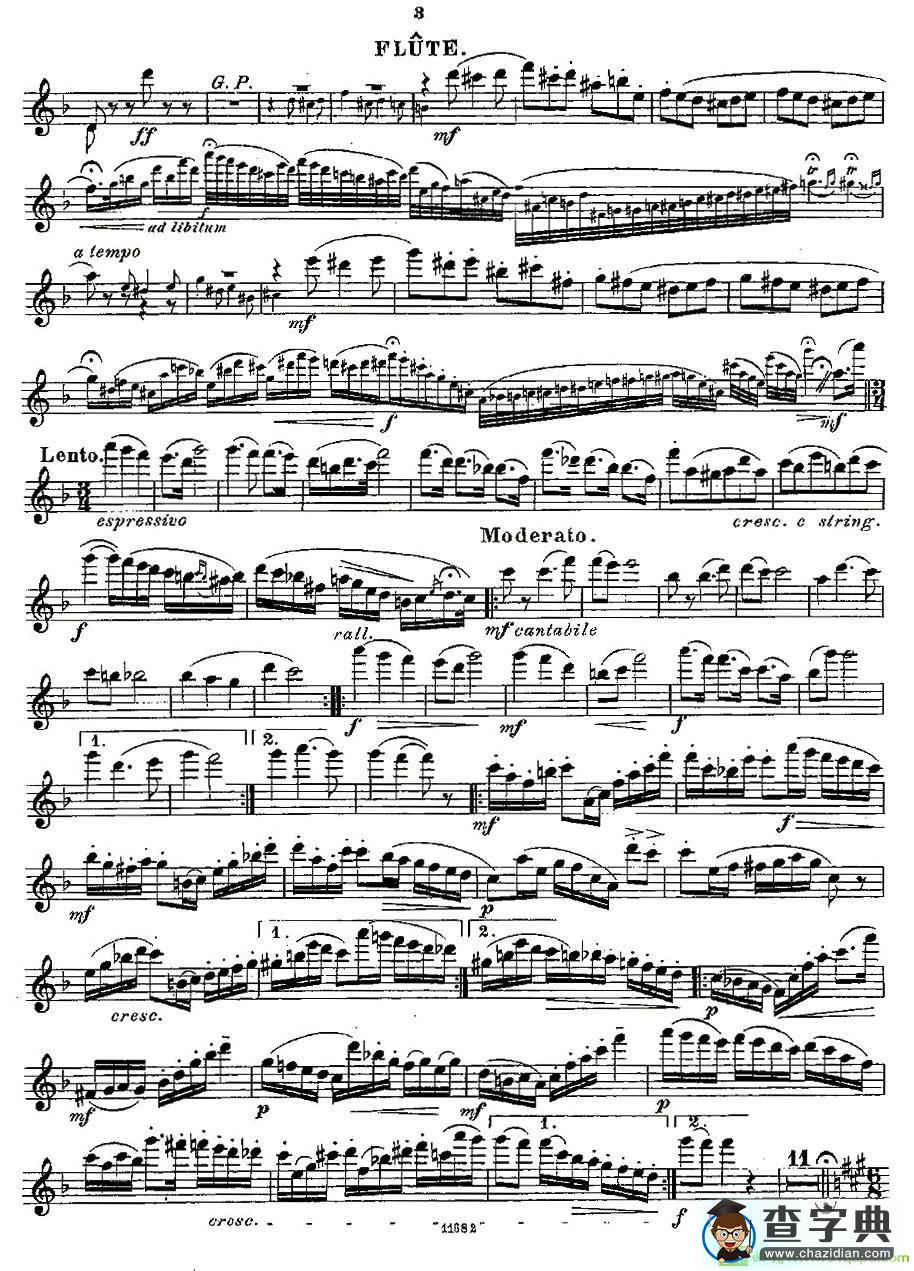 Fantaisies nationales. Op. 59, 5.长笛谱(Andersen（安德森）作曲)