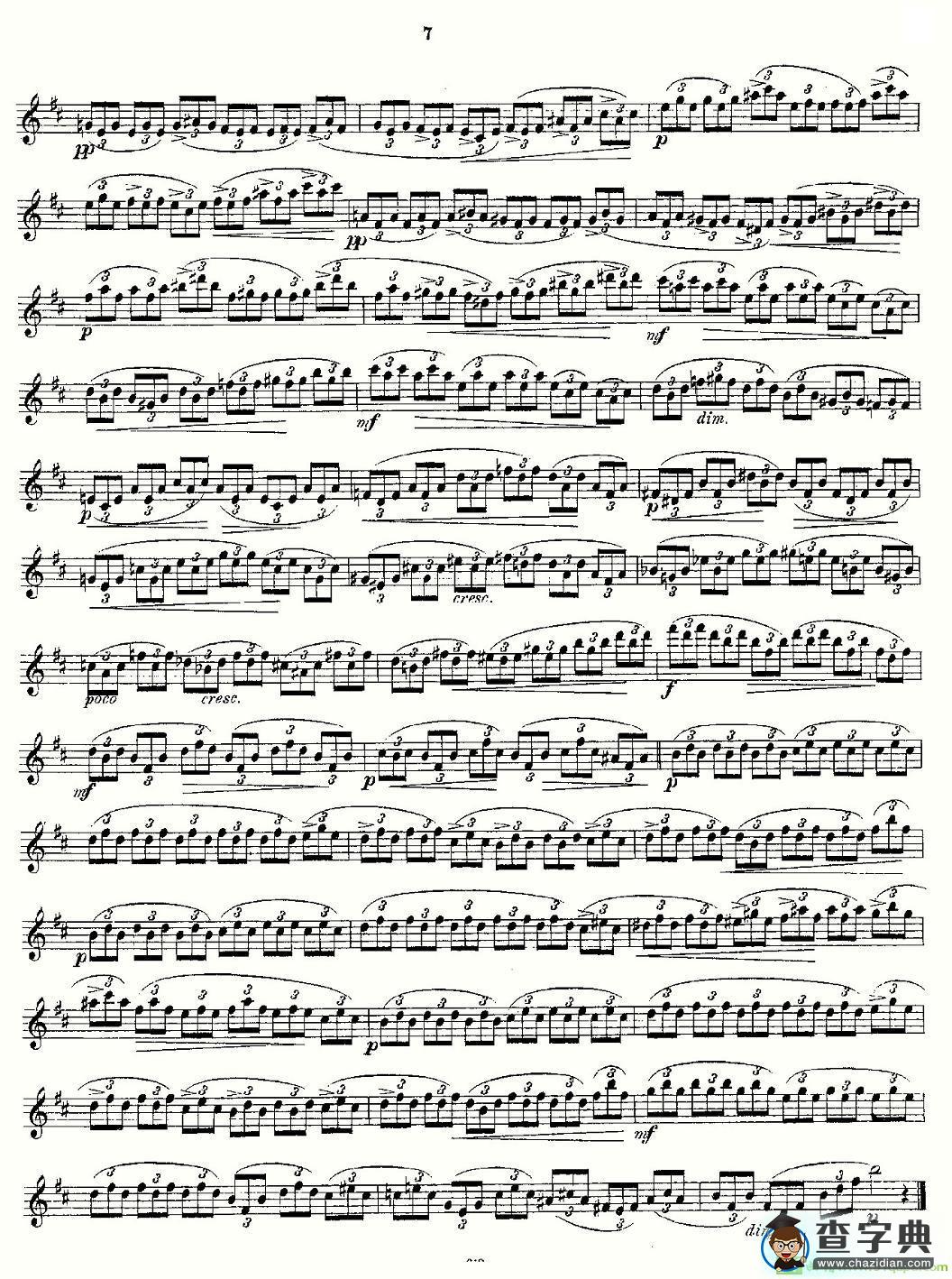 Andersen etude op30 之1—12长笛谱(Andersen作曲)