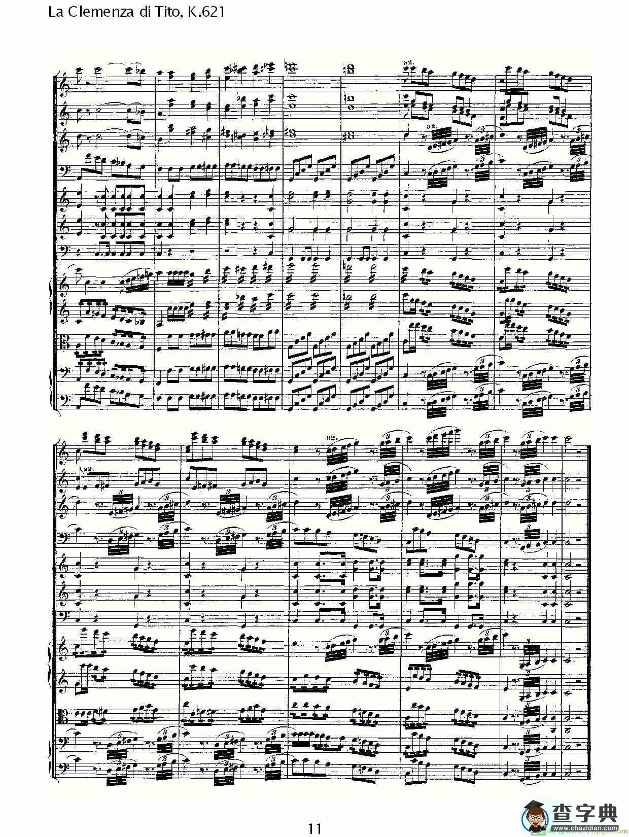 La Clemenza di Tito,K.621简谱