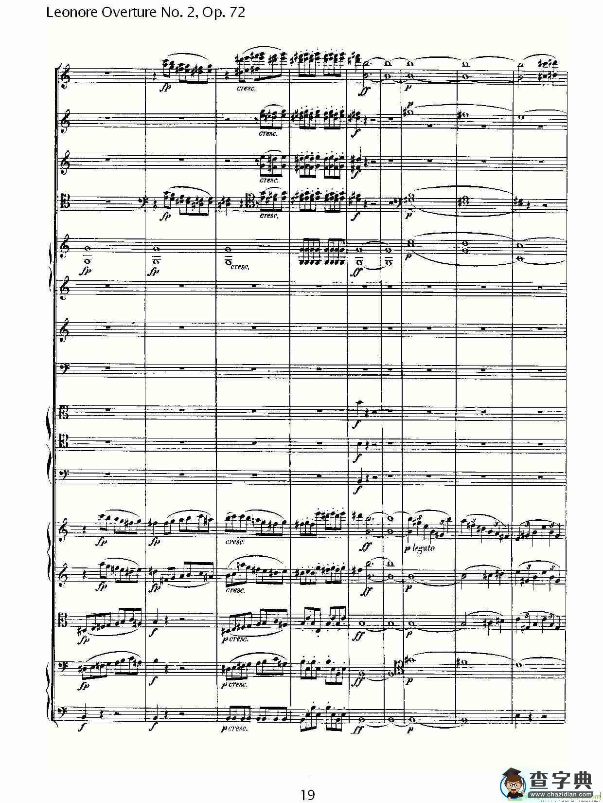 Leonore Overture No. 2，Op. 72简谱