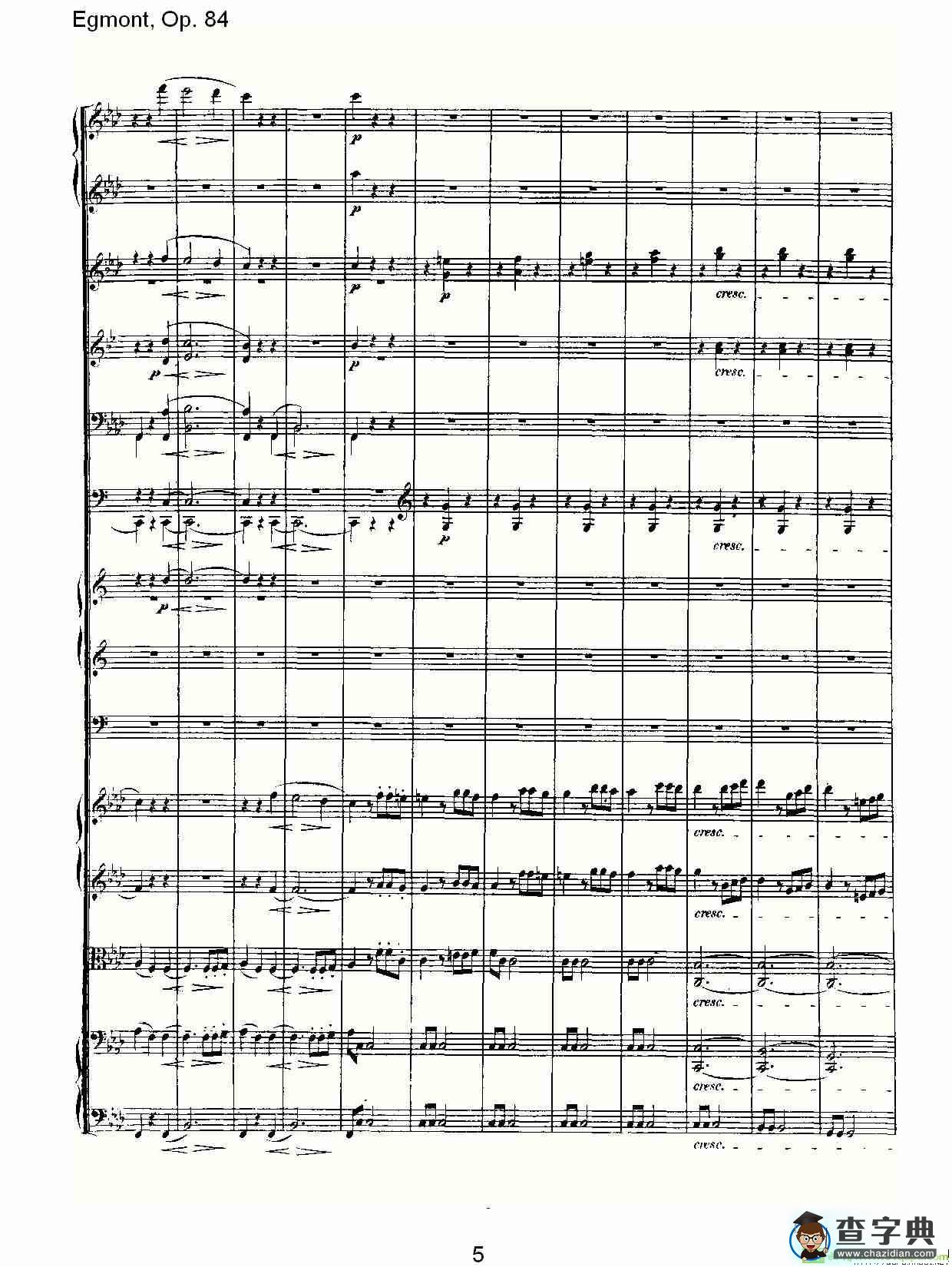 Egmont，Op. 84简谱