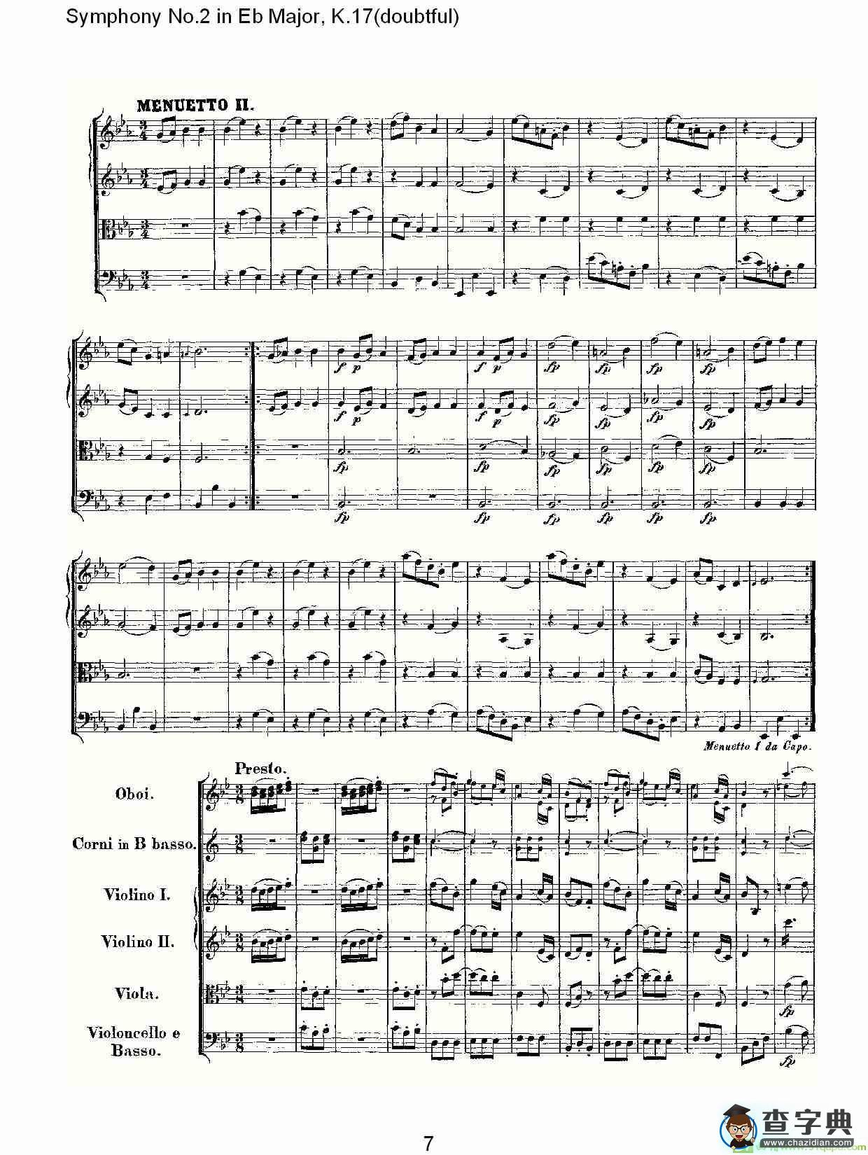 Symphony No.2 in Bb Major简谱