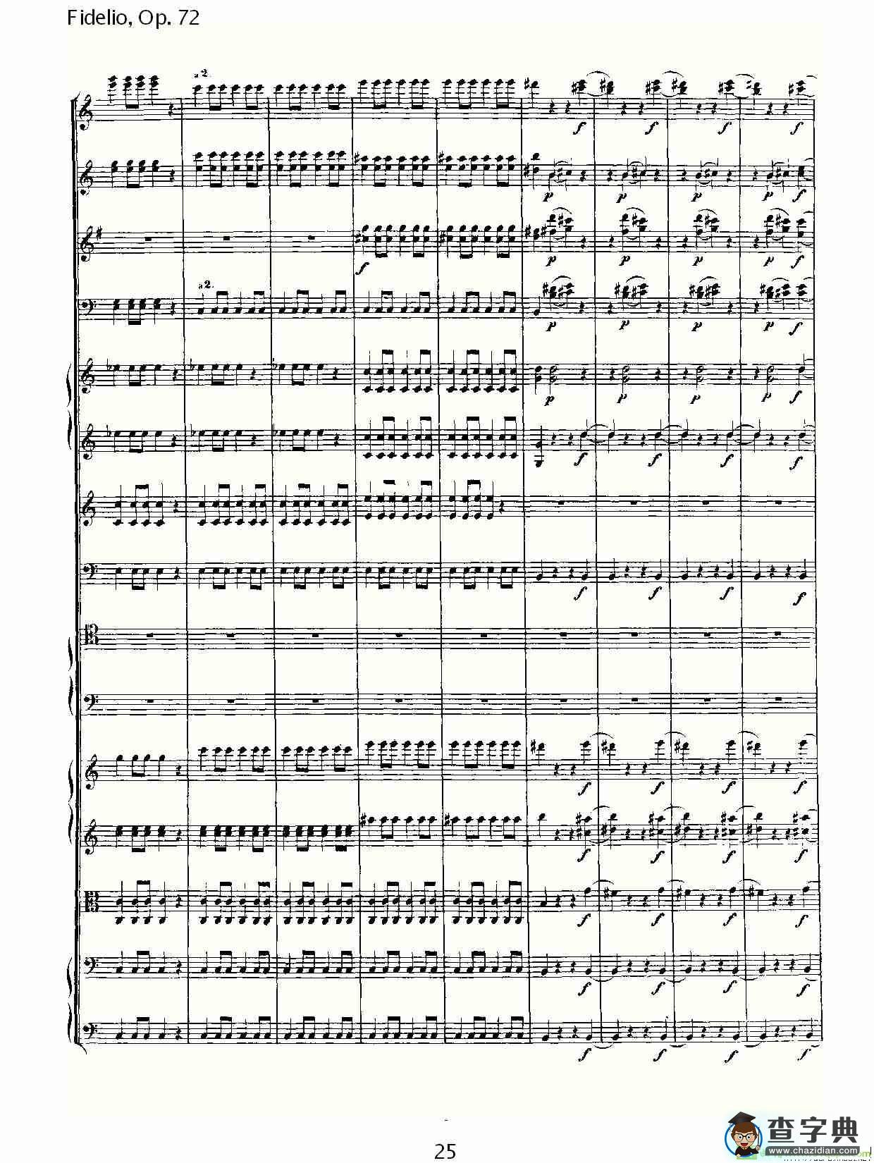 Fidelio，Op.72简谱