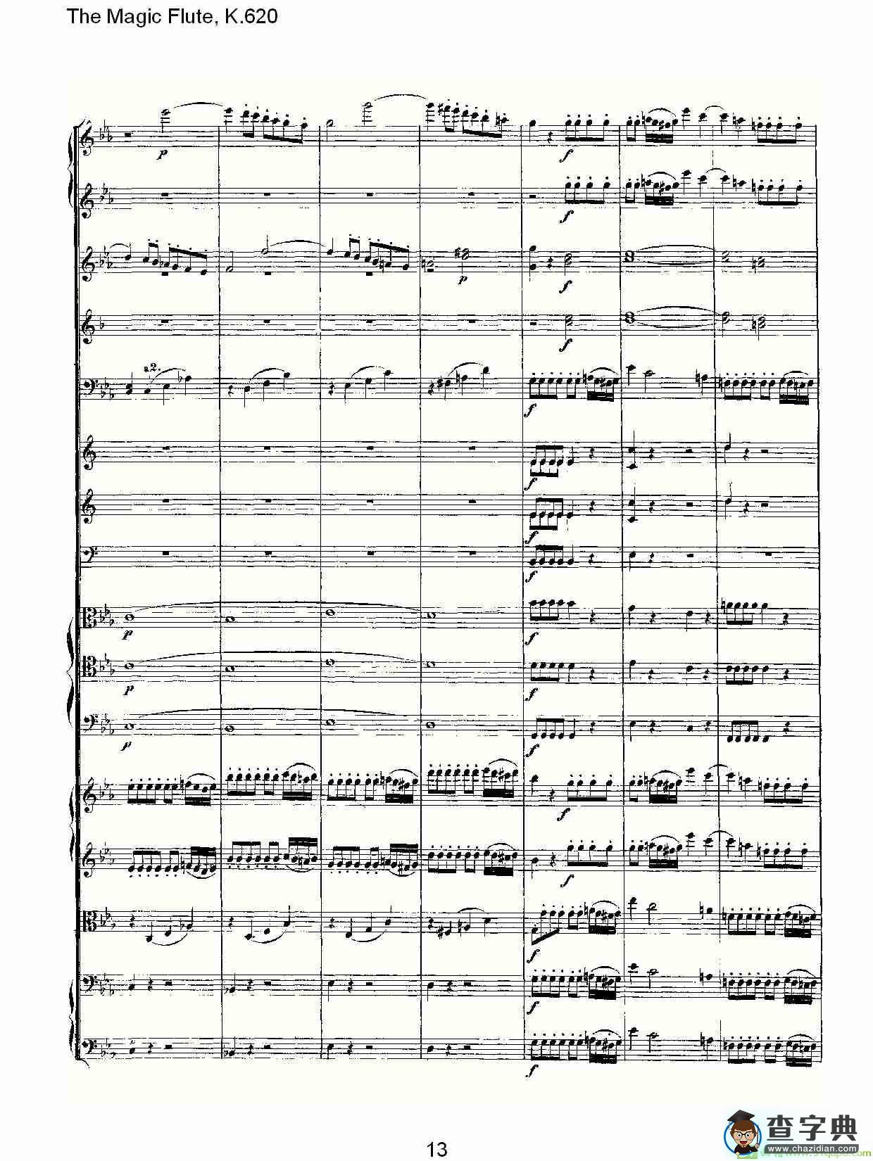 The Magic Flute, K.620简谱