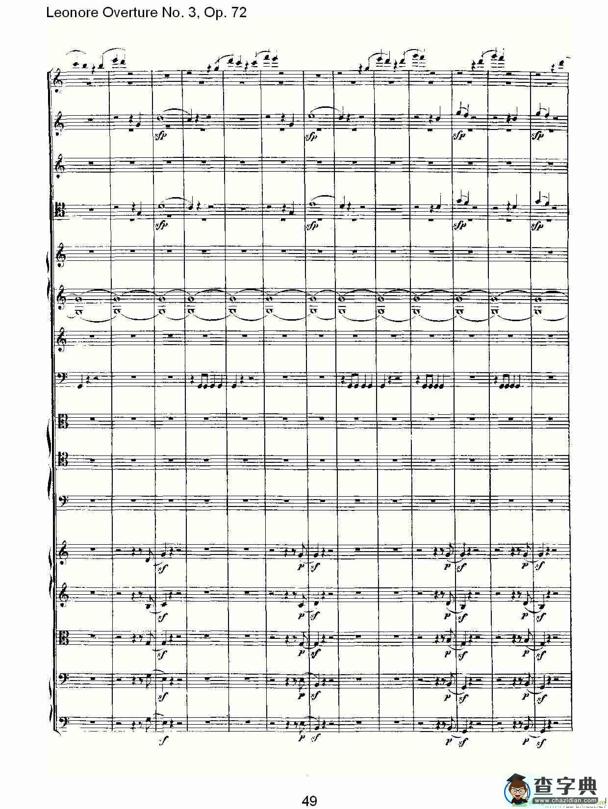 Leonore Overture No. 3, Op. 72简谱