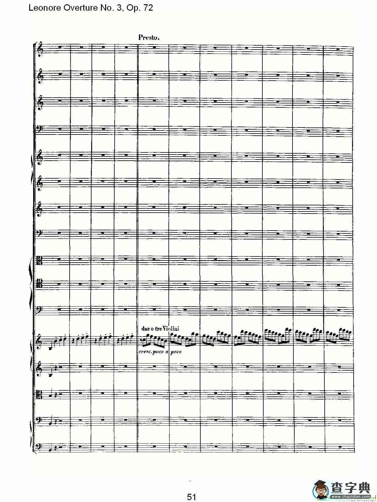 Leonore Overture No. 3, Op. 72简谱