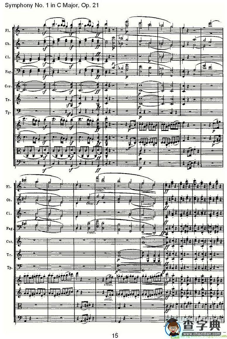 Symphony No. 1 in C Major, Op. 21简谱(贝多芬演唱)