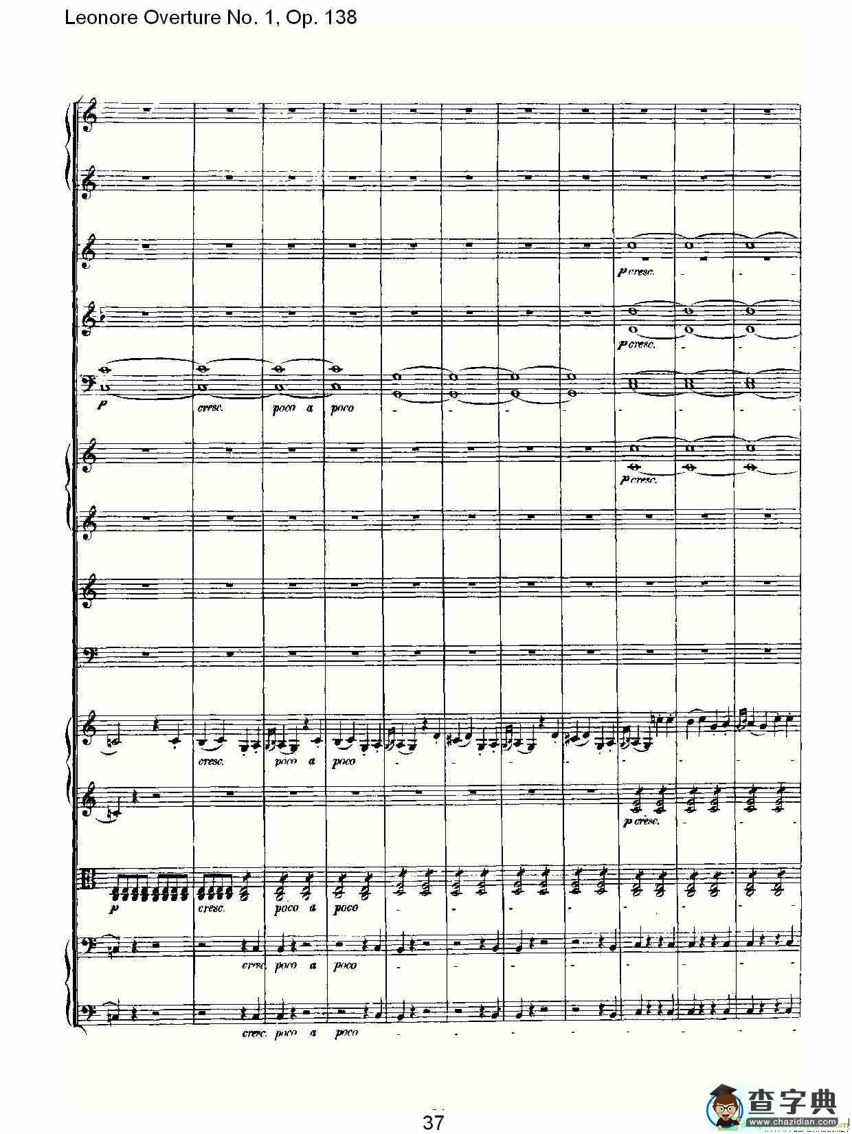Leonore Overture No. 1, Op. 138简谱(路德维西·冯·贝多芬演唱)