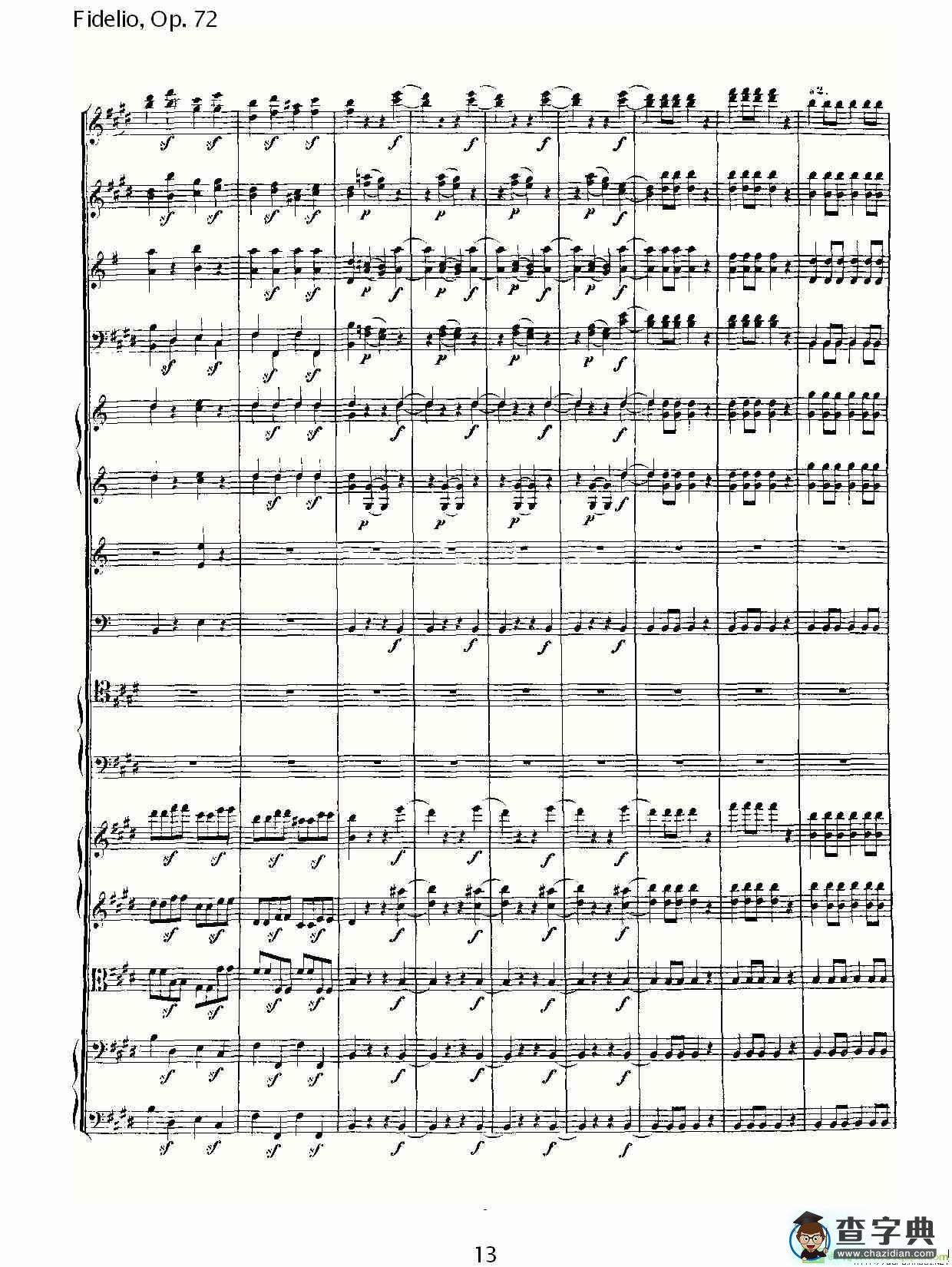 Fidelio，Op.72简谱
