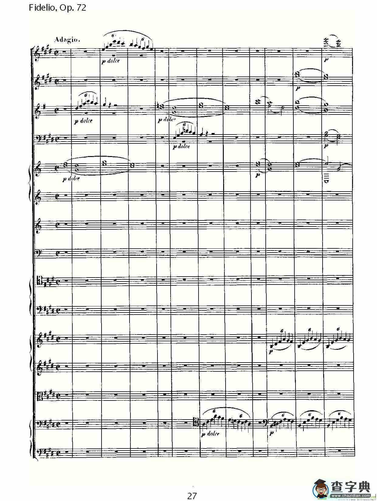 Fidelio，Op.72简谱