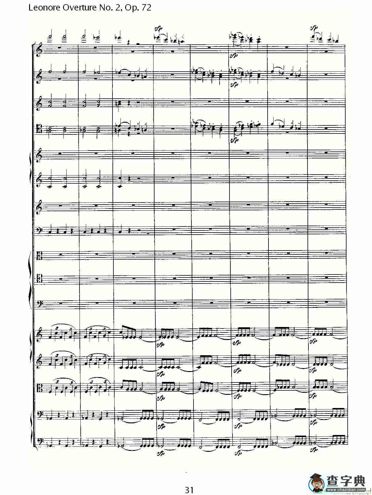 Leonore Overture No. 2，Op. 72简谱