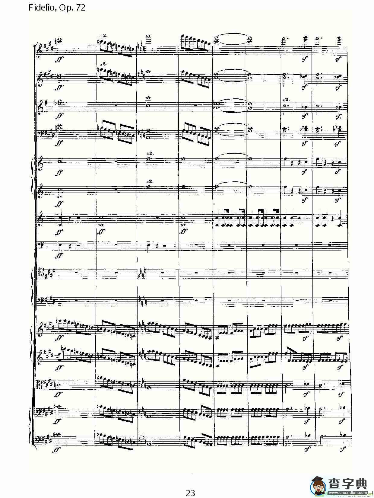 Fidelio，Op.72简谱