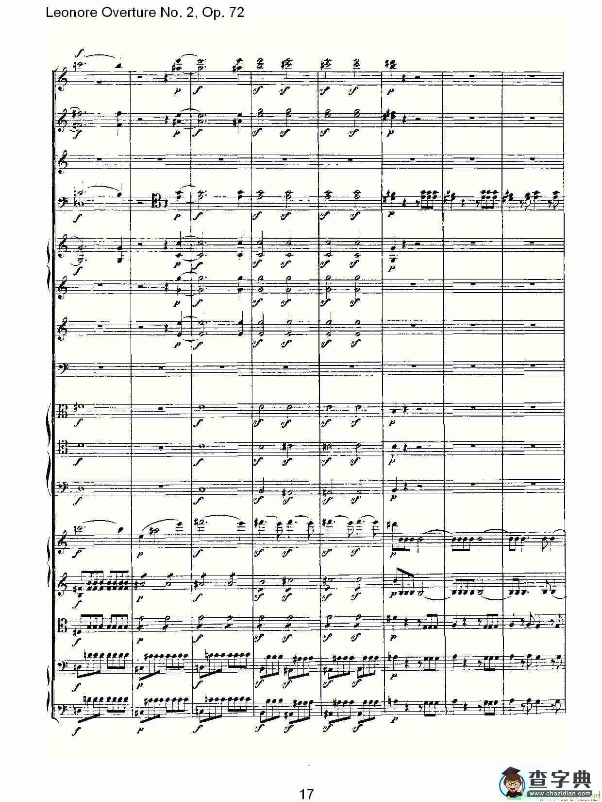 Leonore Overture No. 2，Op. 72简谱