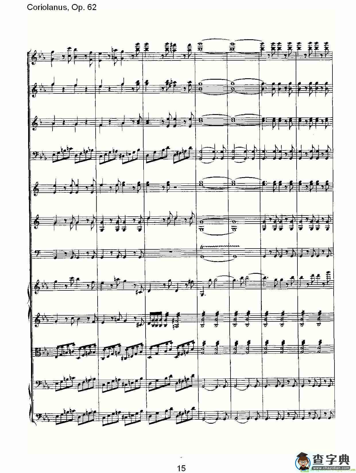 Coriolanus，Op.62简谱