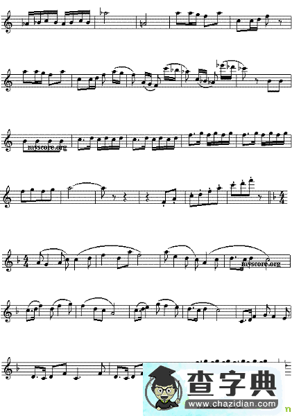 春节序曲）简谱(李焕之作曲)