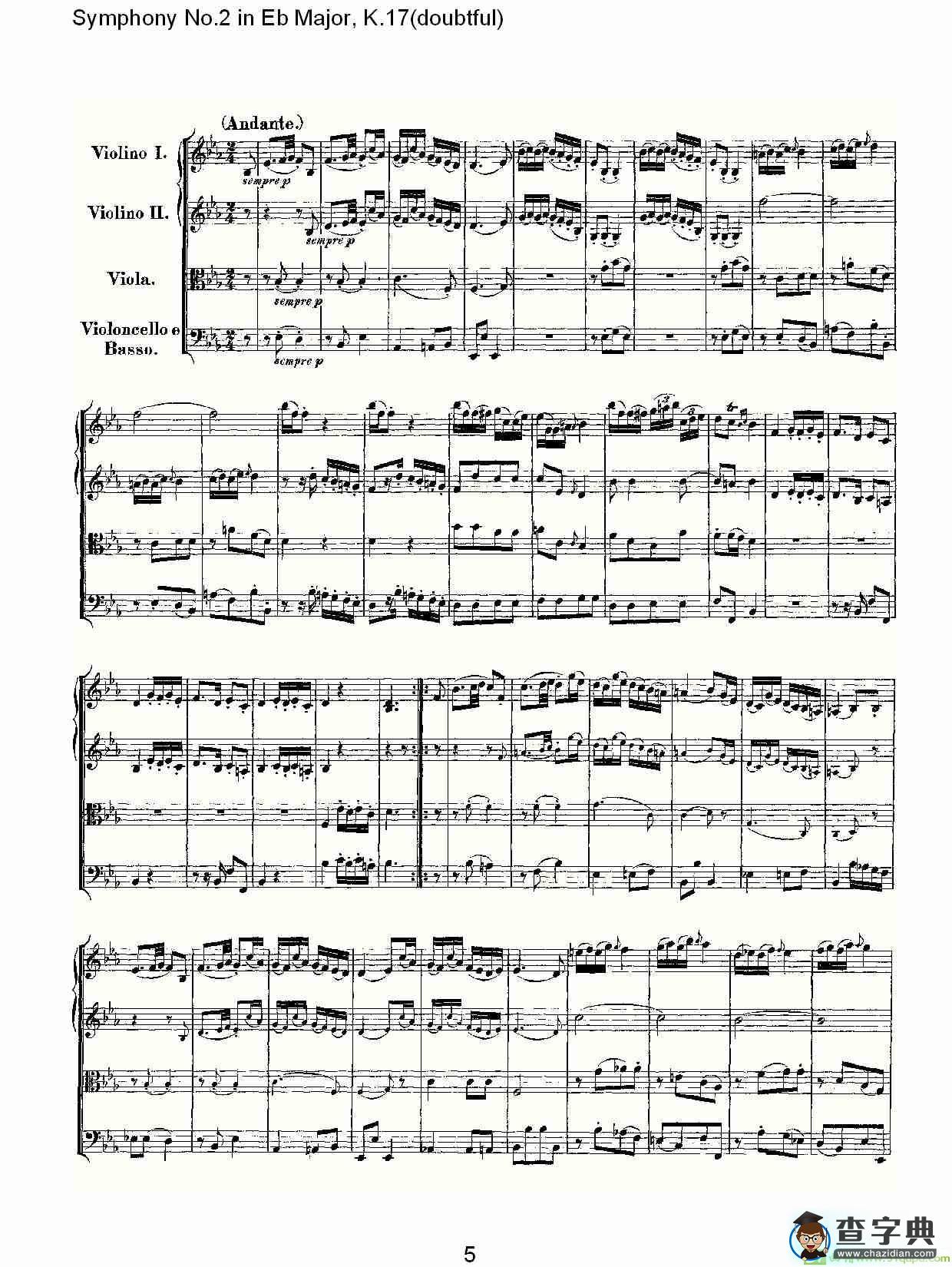 Symphony No.2 in Bb Major简谱