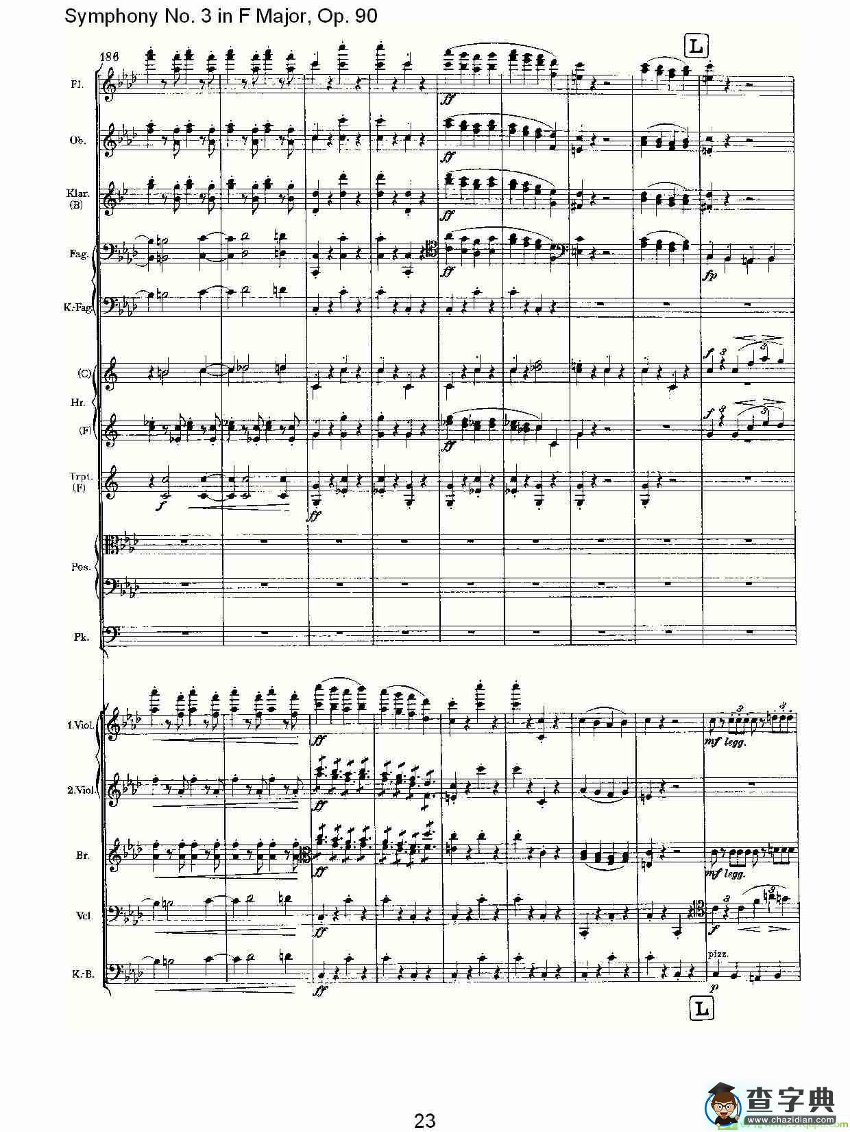 F大调第三交响曲, Op.90第四乐章简谱(约翰内斯·勃拉姆斯演唱)