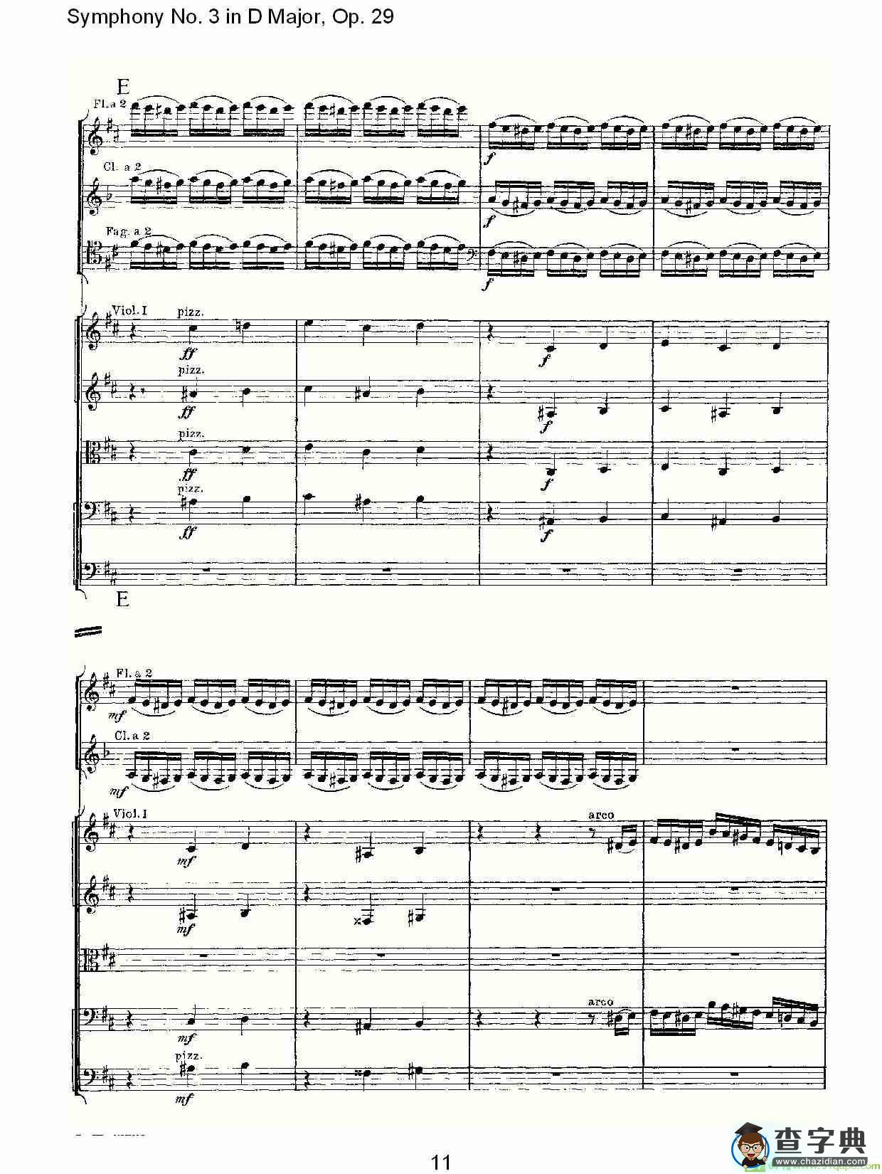 D大调第三交响曲,  Op.29 第五乐章简谱(彼得·伊利奇·柴可夫斯基演唱)