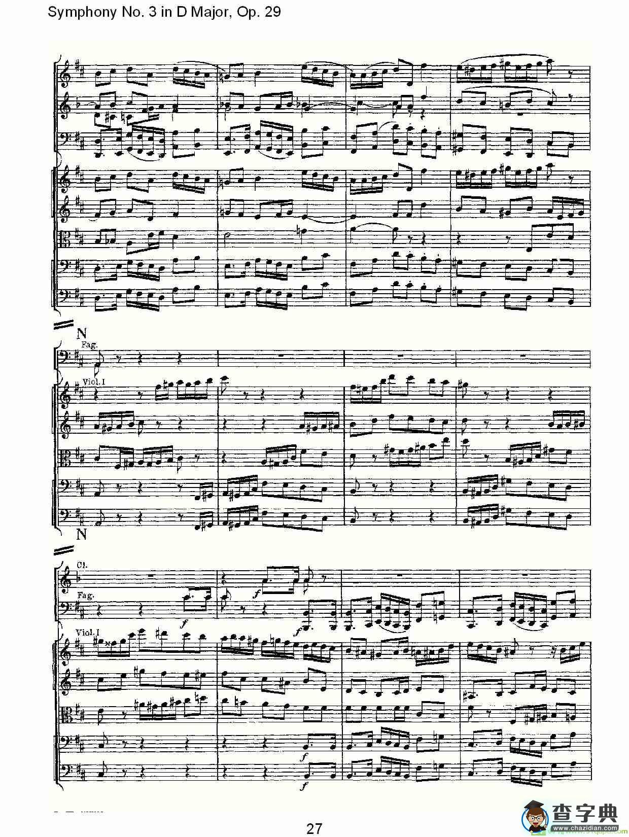 D大调第三交响曲,  Op.29 第五乐章简谱(彼得·伊利奇·柴可夫斯基演唱)