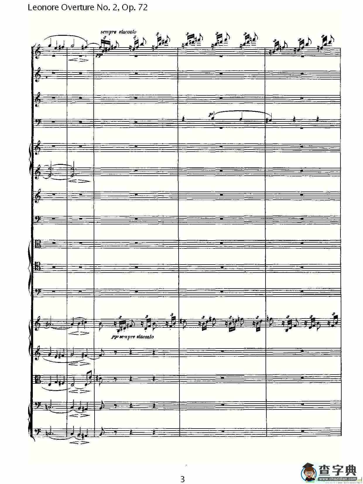 Leonore Overture No. 2，Op. 72简谱