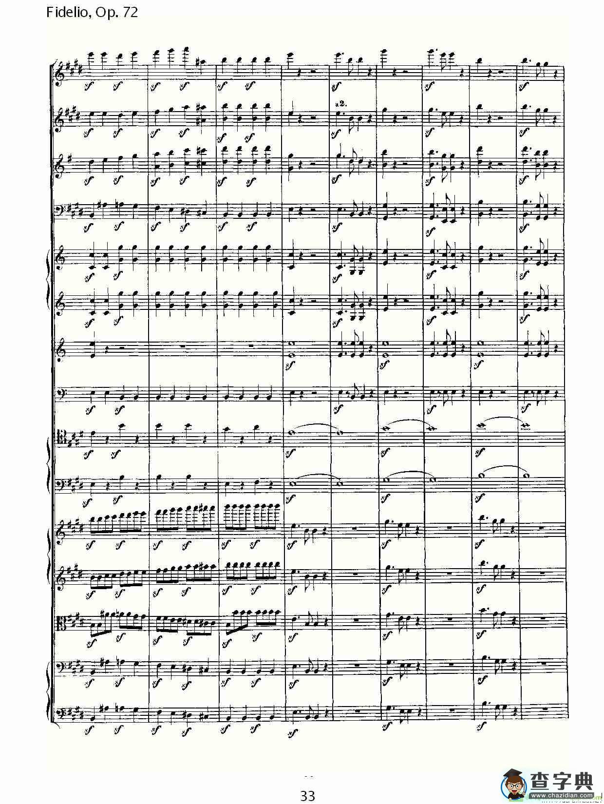 Fidelio，Op.72简谱