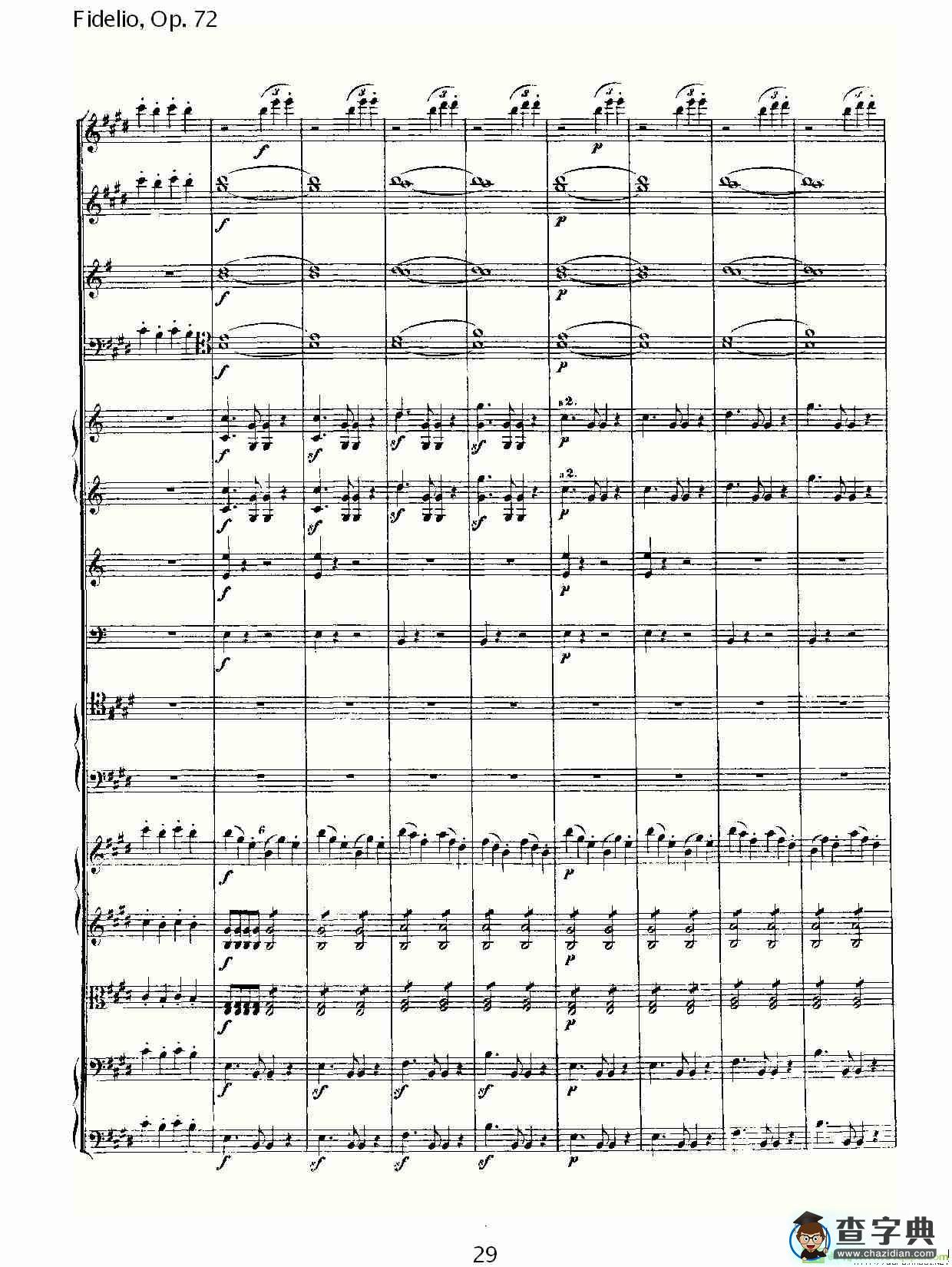 Fidelio，Op.72简谱
