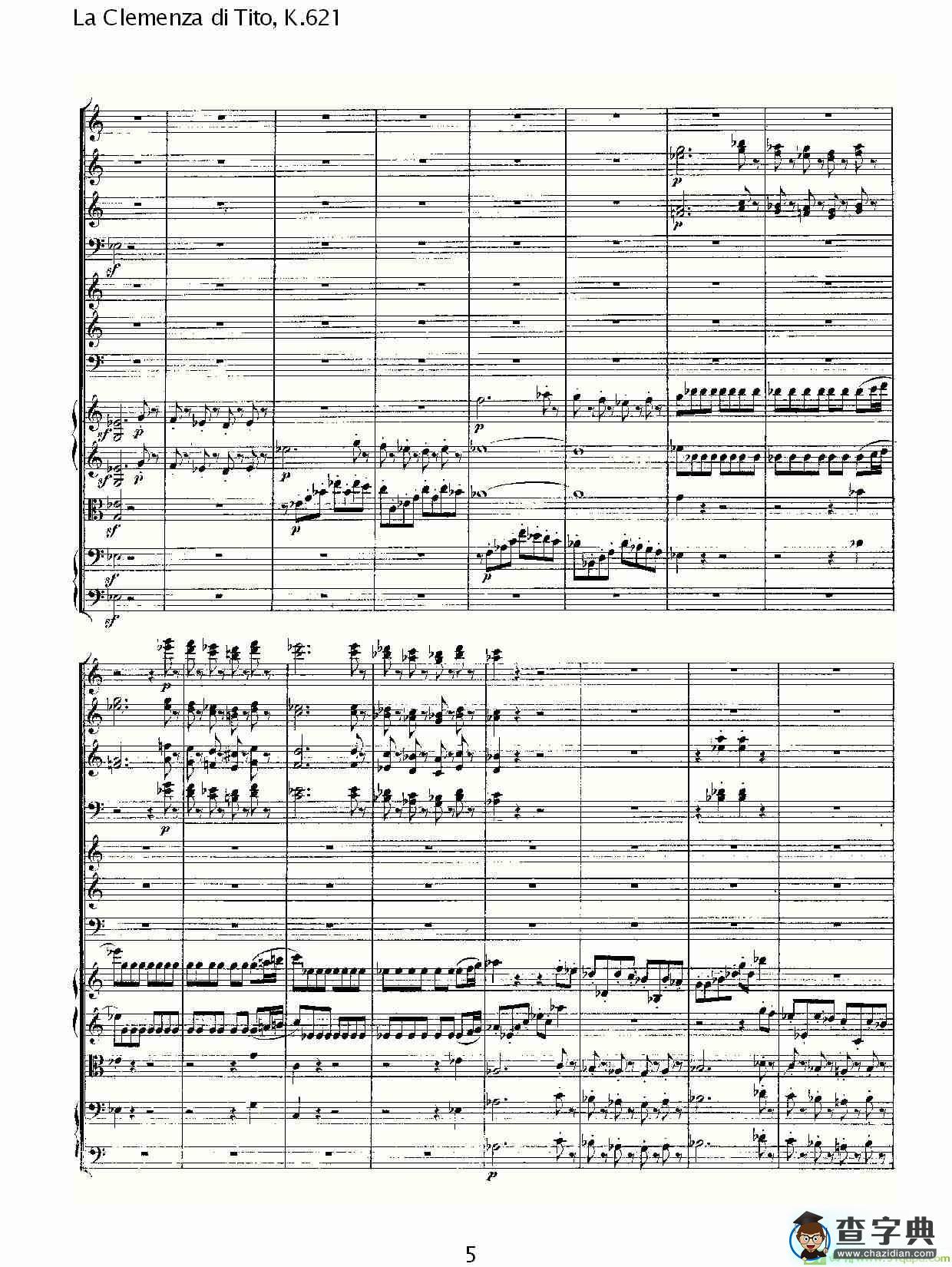 La Clemenza di Tito,K.621简谱