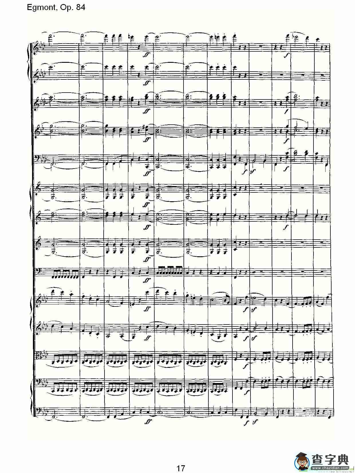 Egmont，Op. 84简谱
