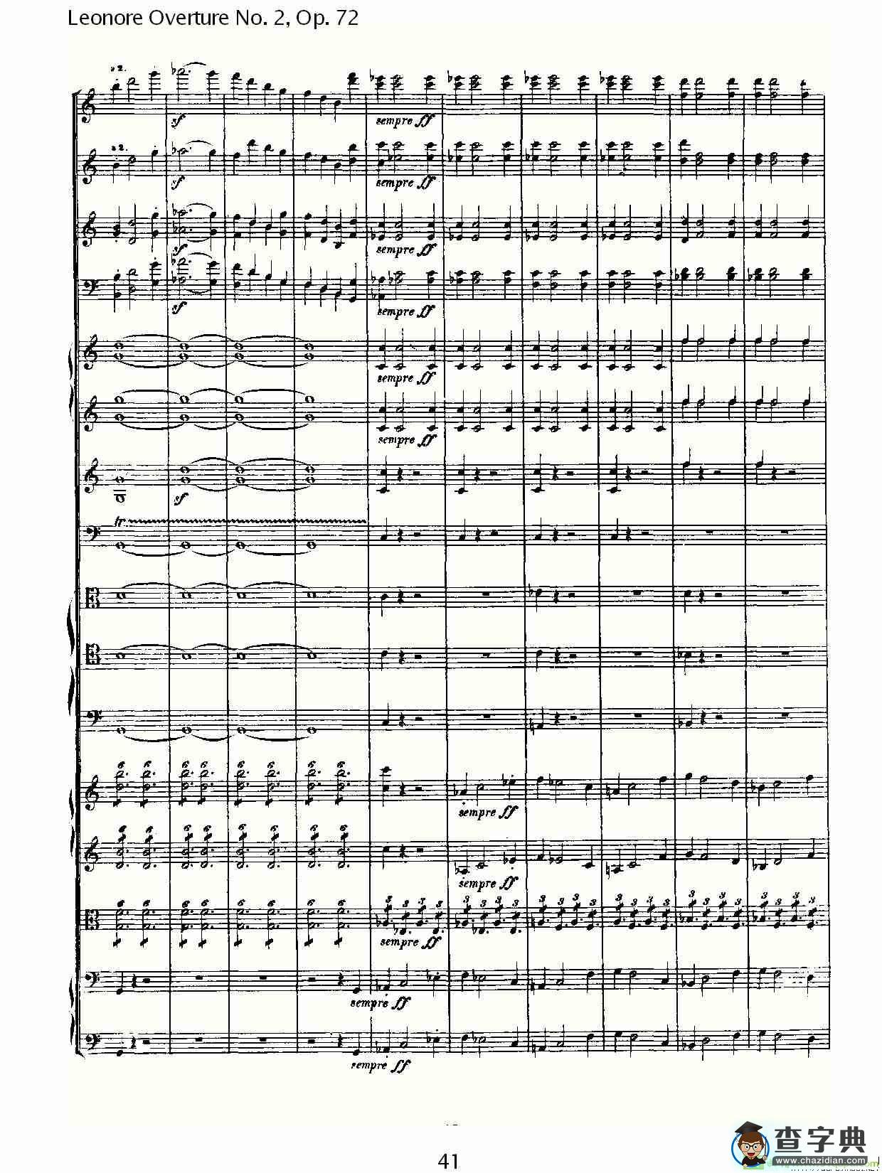 Leonore Overture No. 2，Op. 72简谱