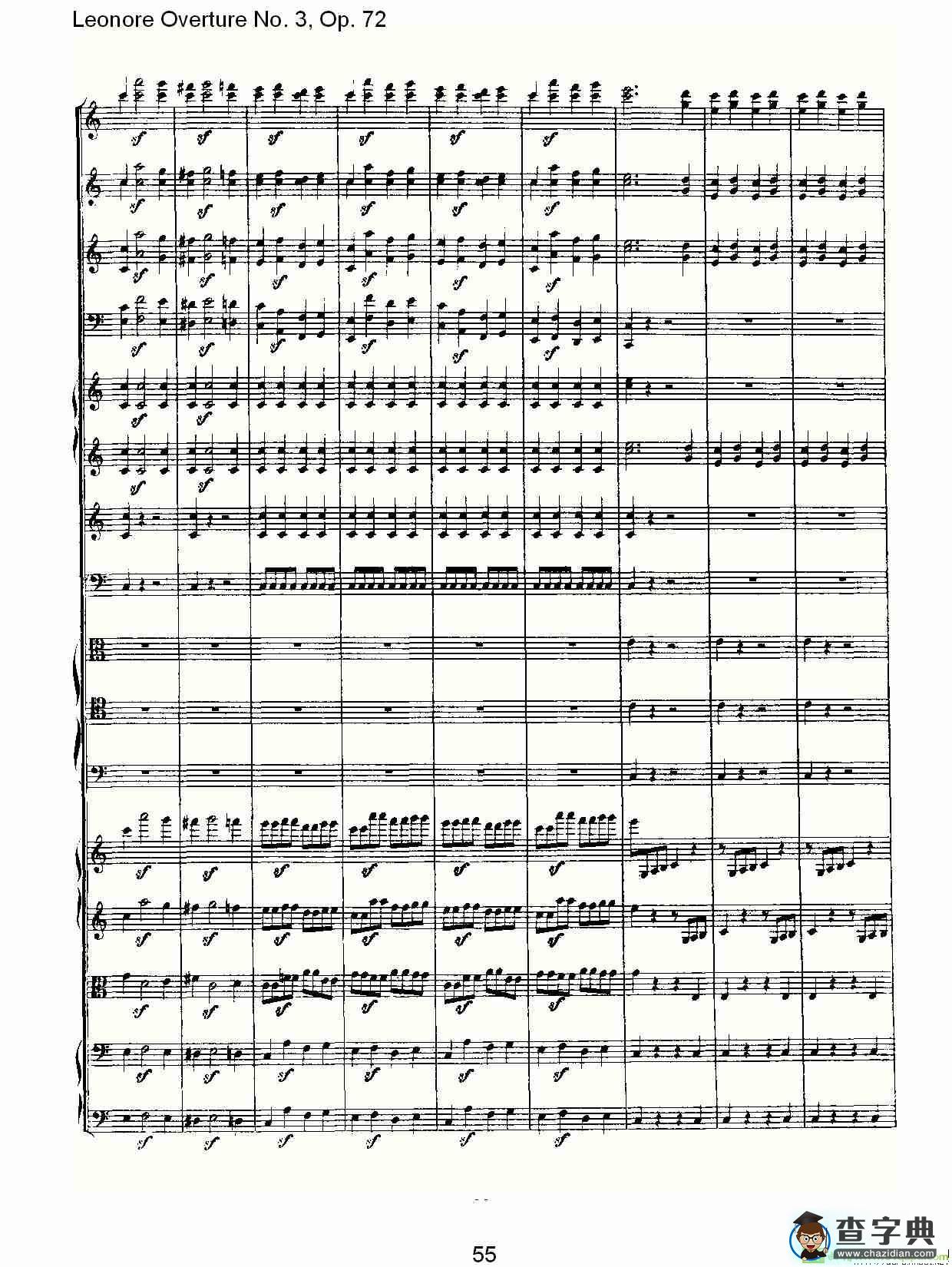 Leonore Overture No. 3, Op. 72简谱