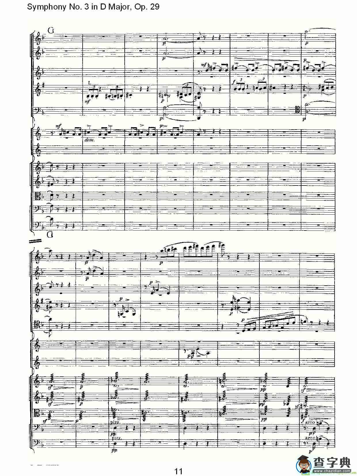 D大调第三交响曲,  Op.29 第三乐章简谱(彼得·伊利奇·柴可夫斯基演唱)