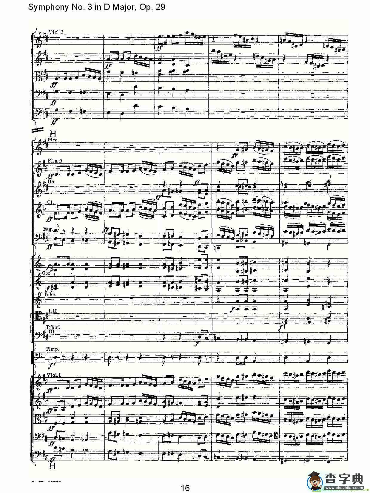 D大调第三交响曲,  Op.29 第五乐章简谱(彼得·伊利奇·柴可夫斯基演唱)