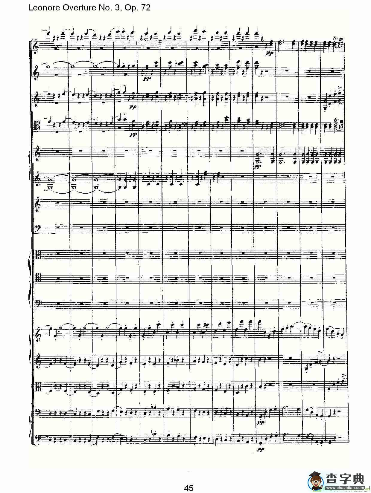Leonore Overture No. 3, Op. 72简谱