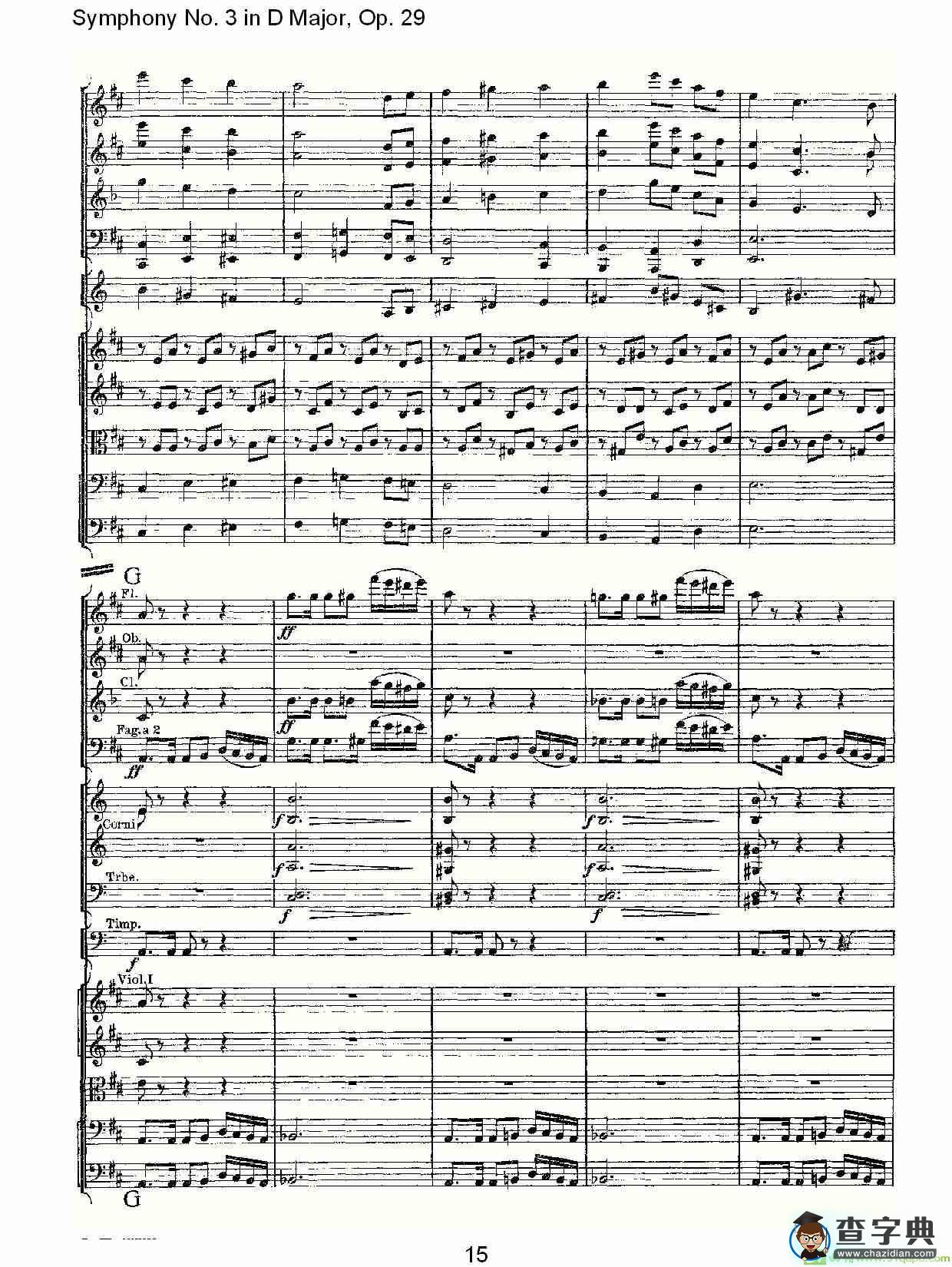 D大调第三交响曲,  Op.29 第五乐章简谱(彼得·伊利奇·柴可夫斯基演唱)