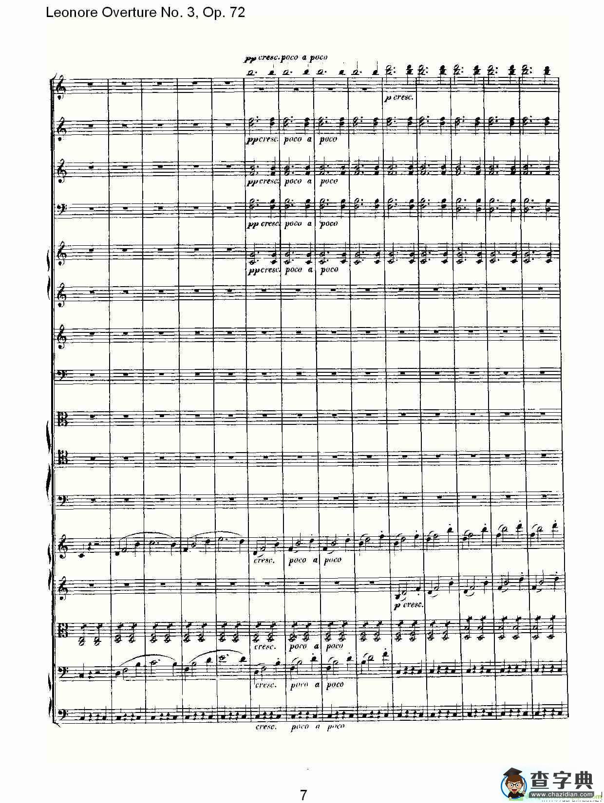 Leonore Overture No. 3, Op. 72简谱(路德维西·冯·贝多芬演唱)