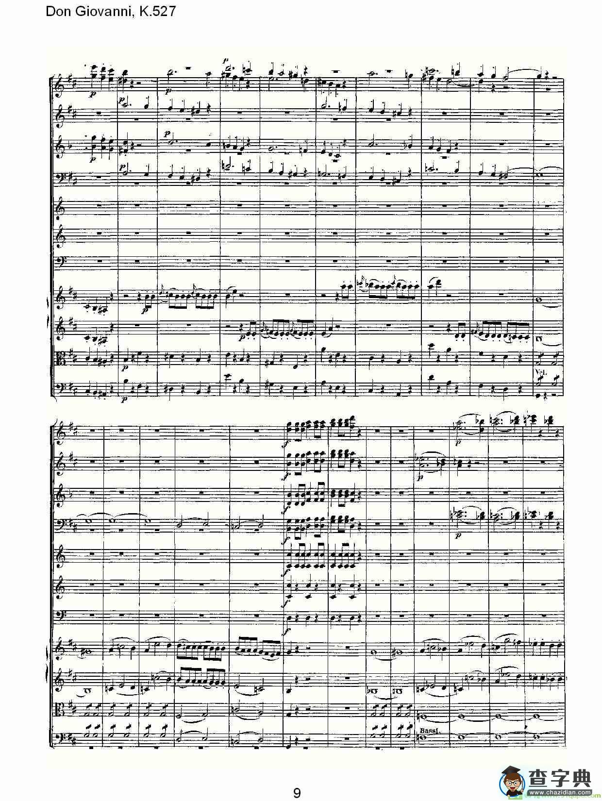 Don Giovanni, K.527简谱