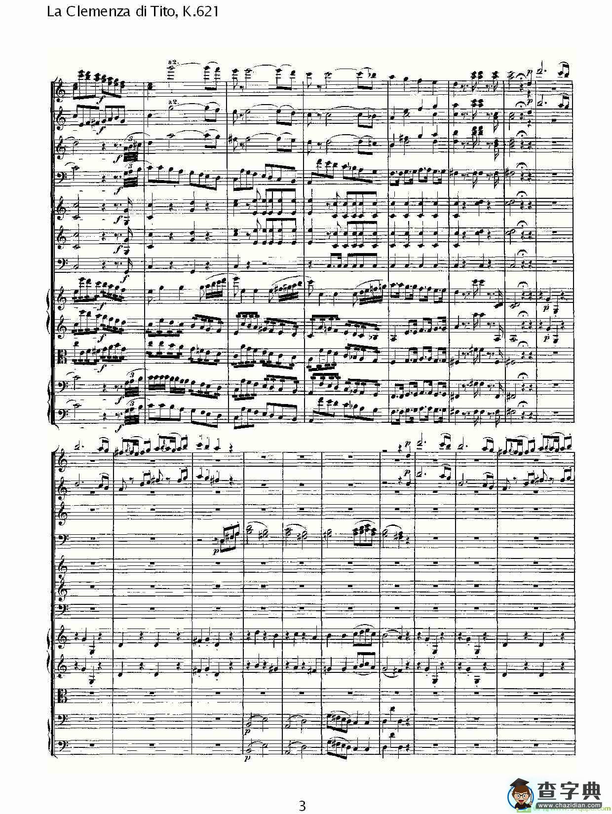 La Clemenza di Tito,K.621简谱