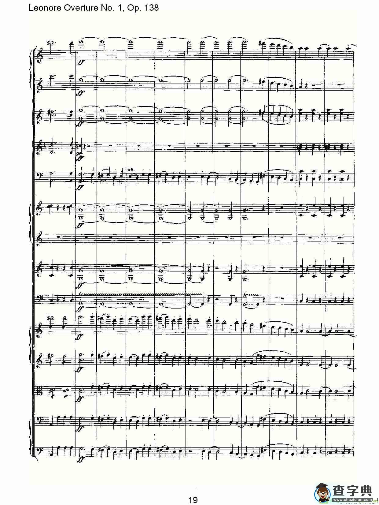 Leonore Overture No. 1, Op. 138简谱(路德维西·冯·贝多芬演唱)