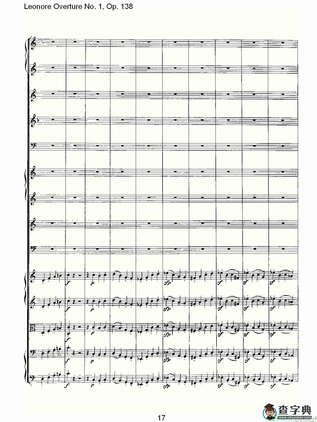 Leonore Overture No. 1, Op. 138简谱(路德维西·冯·贝多芬演唱)