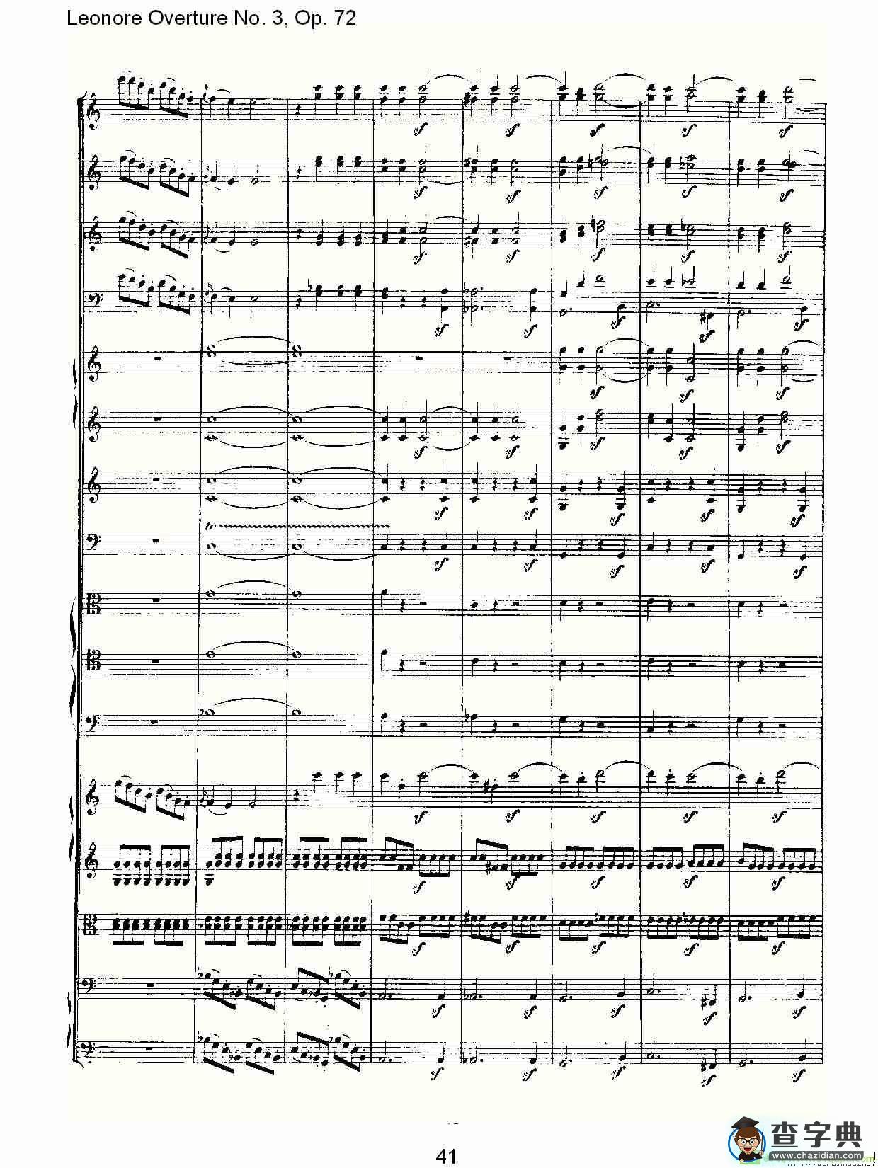Leonore Overture No. 3, Op. 72简谱