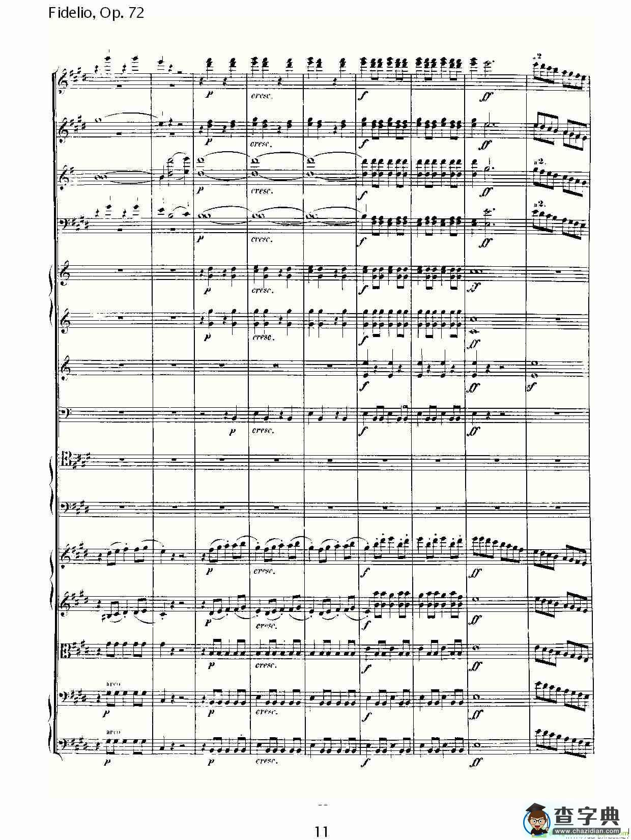 Fidelio，Op.72简谱