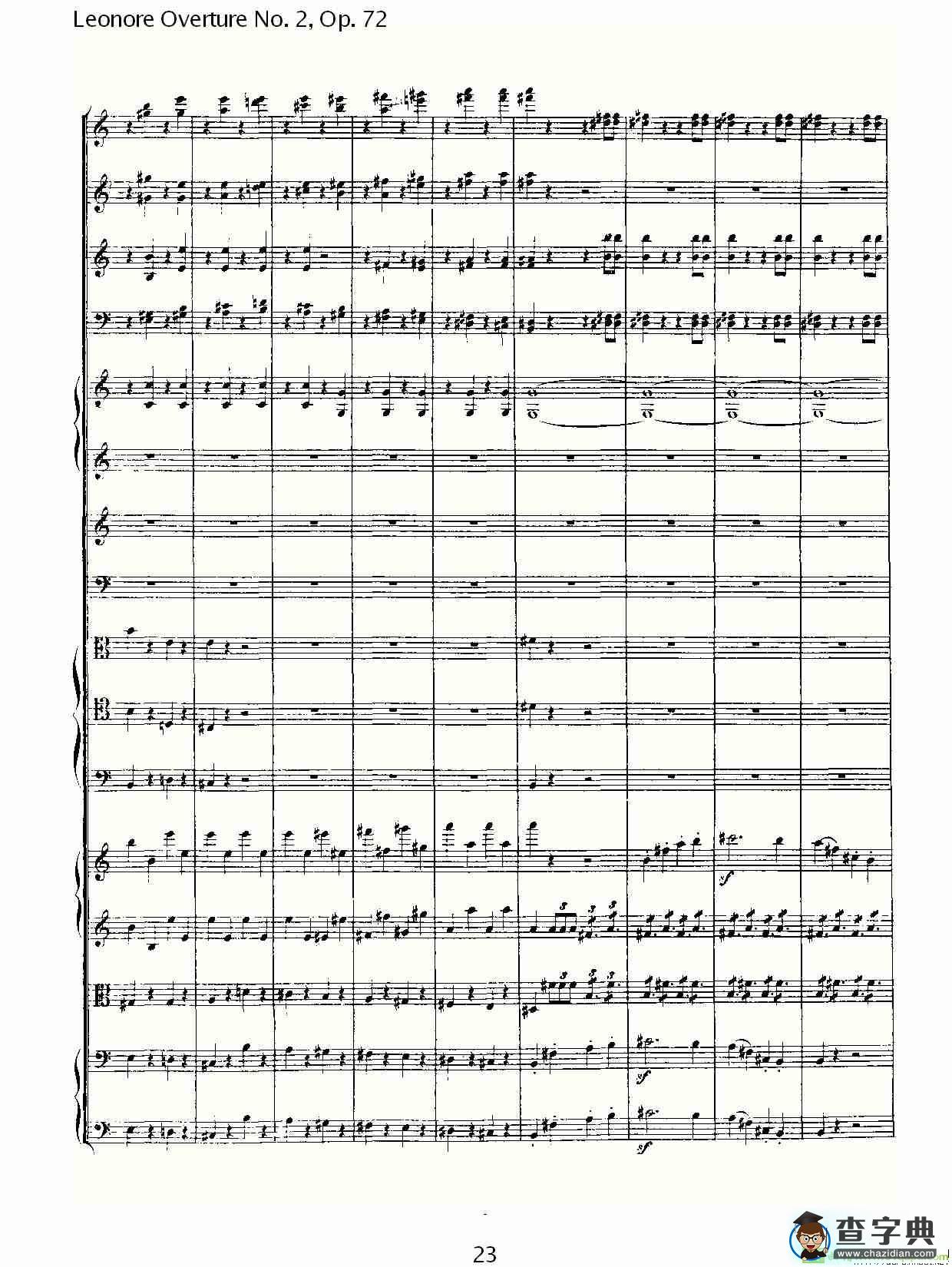 Leonore Overture No. 2，Op. 72简谱