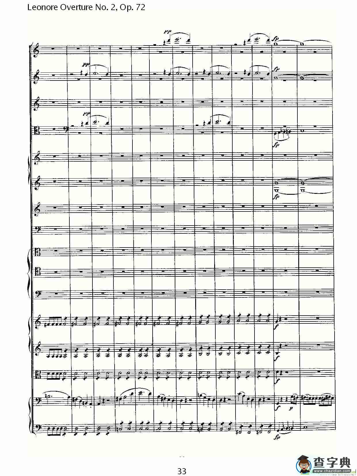 Leonore Overture No. 2，Op. 72简谱