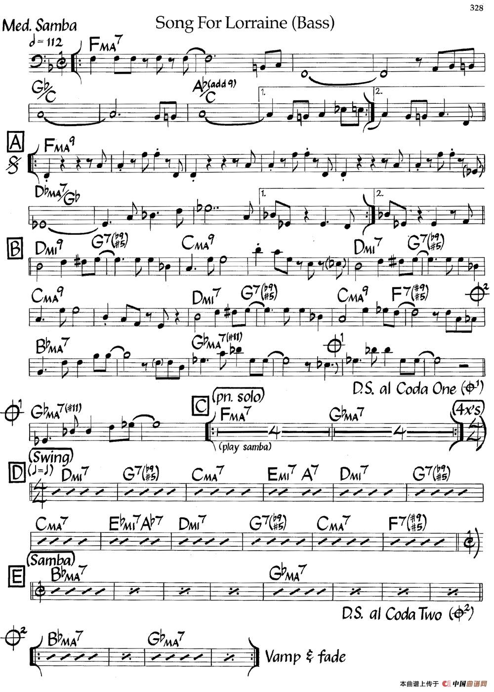Song For Lorraine（爵士钢琴曲）钢琴谱