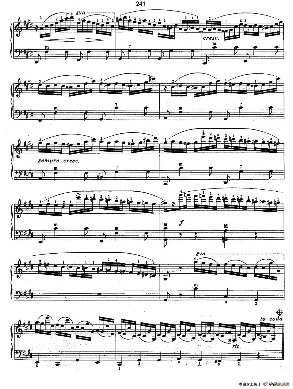即兴幻想曲 OP.66手风琴谱/简谱