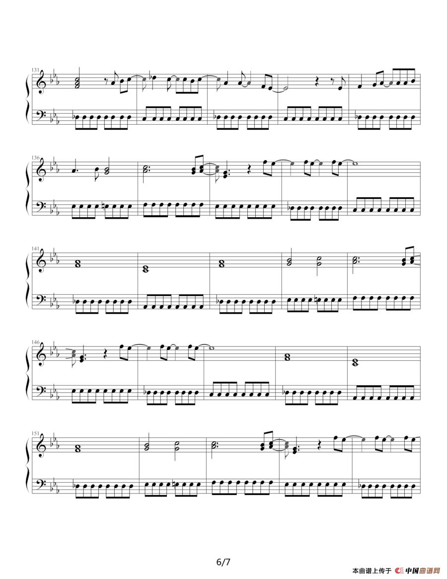 my will（日本动漫《犬夜叉》插曲）钢琴谱
