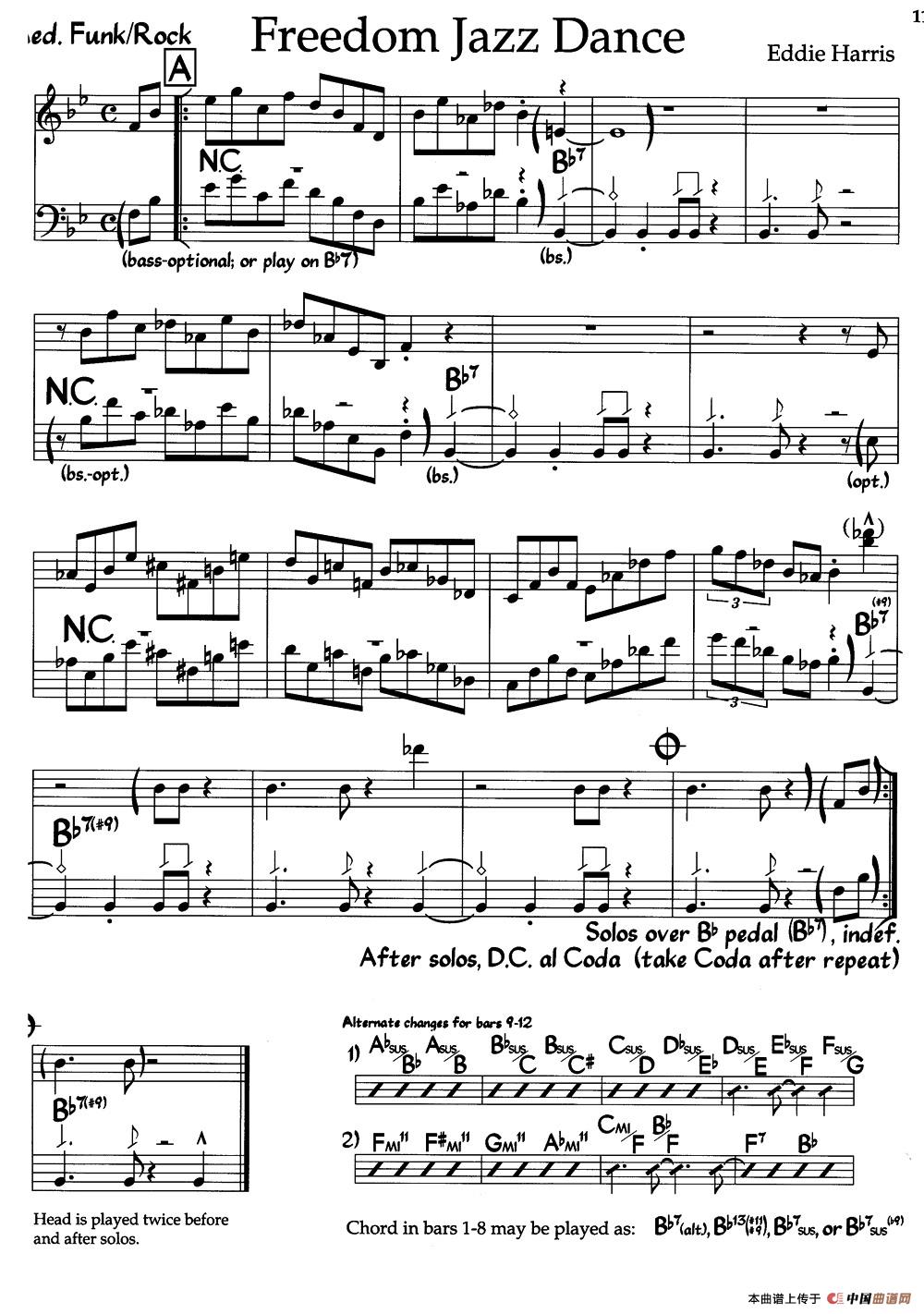 Freedom Jazz Dance（自由爵士舞）（爵士钢琴曲）钢琴谱