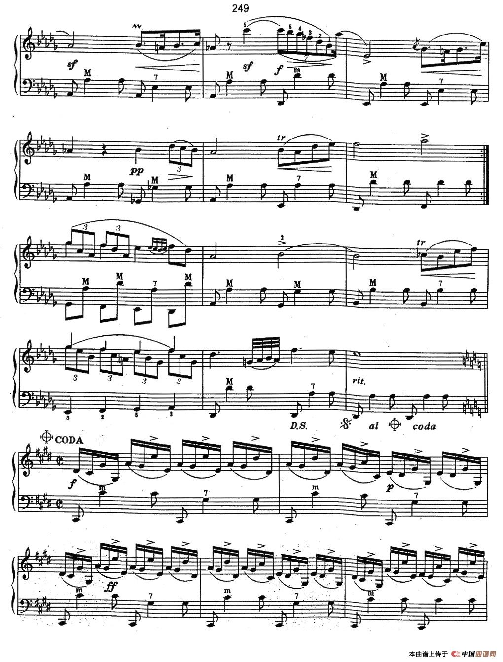 即兴幻想曲 OP.66手风琴谱/简谱