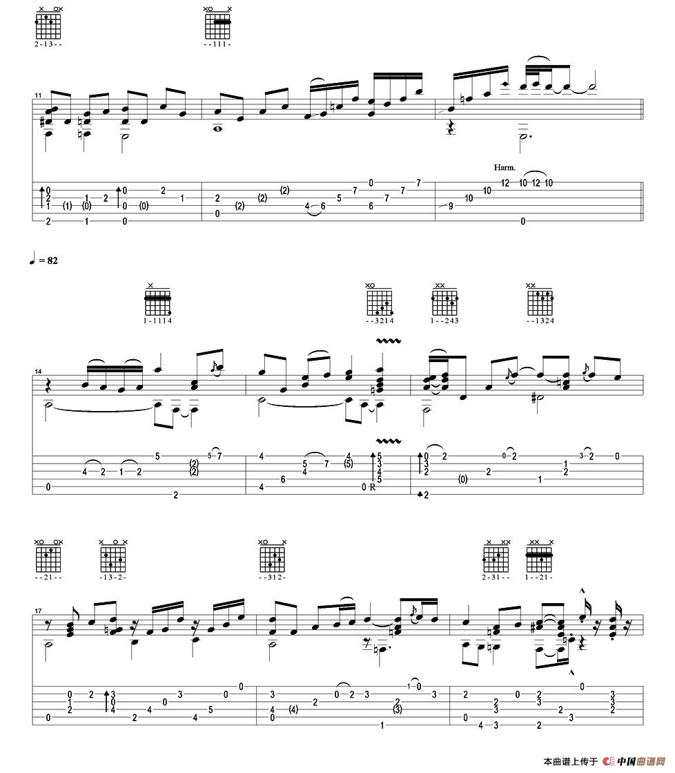 tommy emmanuel：over the rainbow(1)（指弹吉他）吉他谱