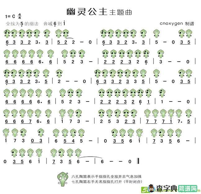 幽灵公主主题曲简谱
